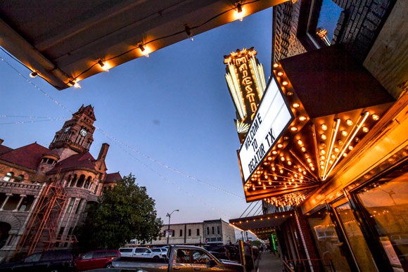 Vintage Majestic Theater Sign in Decatur Town Square 